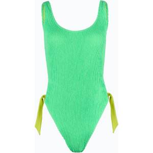 Hurley Дамски бански Hurley Solid Scrunch Moderate One Piece seafoam