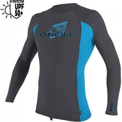 O'Neill Youth Premium Skins L/S Rash Guard graphite/sky/graphite 10 24