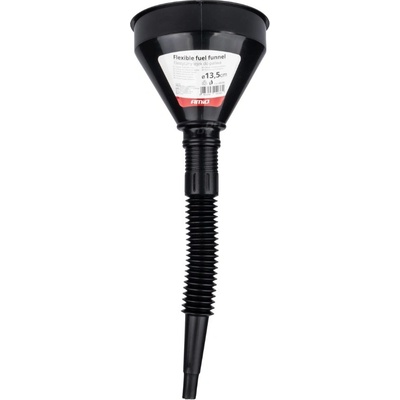 AMIO Flexibilní černý univerzální trychtýř se sítkem 13,5cm