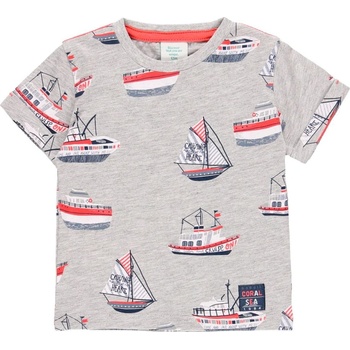 Boboli chlapčenské námornícke tričko Coral Sea sivá