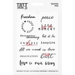 TATTonMe Водоустойчиви временни татуировки Цитати микс (TMQuotes)