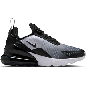 Nike Юношески маратонки Nike Air Max 270 React Junior Trainers - Blk/Wht/Gry