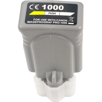 Compatible Canon PFI-1000Y, 0549C001 жълт (yellow) съвместими касети (0549C001)