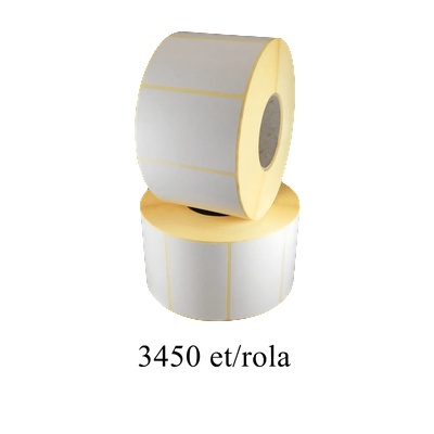 ZINTA Самозалепващи pe етикети zinta 80х50мм, 1000 ет. /ролка, бели (80x50x1000-pe)