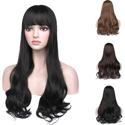 Girlshow Dámské tupé Effecta long curl 55 cm světle hnědá