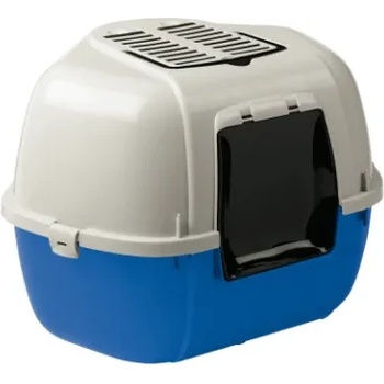 Ferplast Mika - Закрита ъглова котешка тоалетна с филтър против миризми, 57, 5 / 51, 5 / 42 см