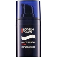 Biotherm Homme Force Supreme zpevňující oční sérum proti vráskám Blue Algae Extract + Pro-Xylane 15 ml