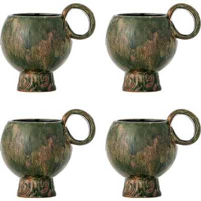 Bloomingville Avonlea чаши 250 мл, зелени, 4 бр (82072480)