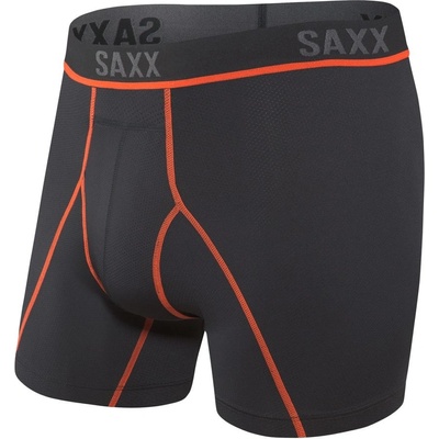 Saxx KINETIC HD BOXER BRIEF black/vermilion
