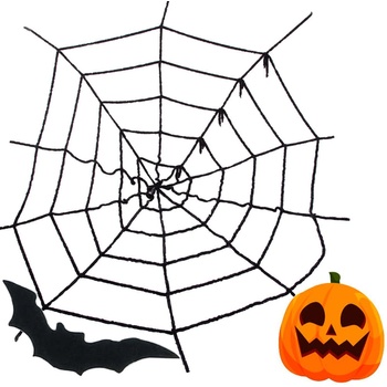 Verk Umelá pavučina Halloween 90 x 90 cm čierna