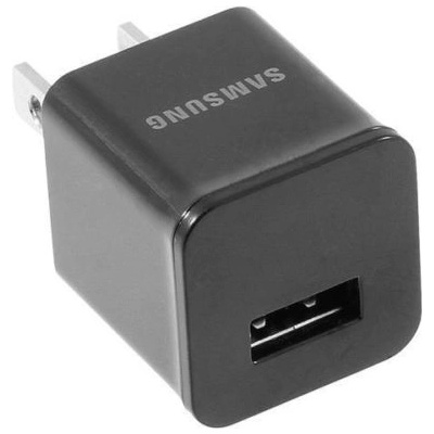 Samsung Захранване за ел. мрежа с USB изход 1000mA US стандарт (черен) - bulk - Samsung US Travel Charger ETAU80JBE (ETAU80JBE )