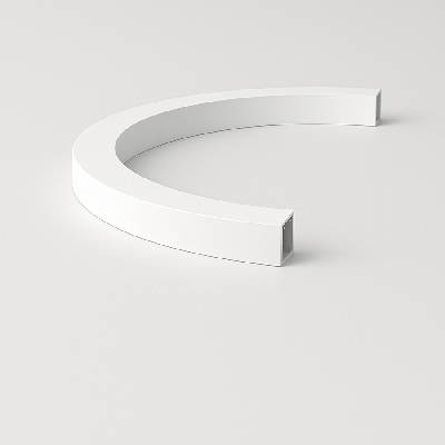 ПРОФИЛ АЛУМИНИЕВ wave 1/2 Ф1000 50x50+ДИФУЗЕР К-КТ wh (5803-0.50)