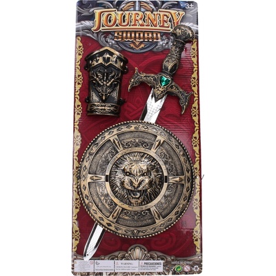 Wiky Zbraně stříbrné meč a štít set 50 cm