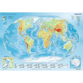 Trefl - Puzzle Physical Map of the World - 1 000 piese