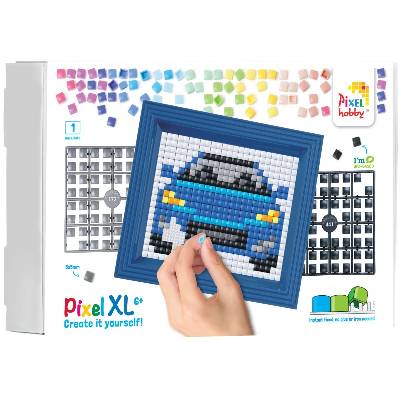 Креативен хоби комплект, Мозайка с рамка и пиксели XL, Pixelhobby - Кола (12096)