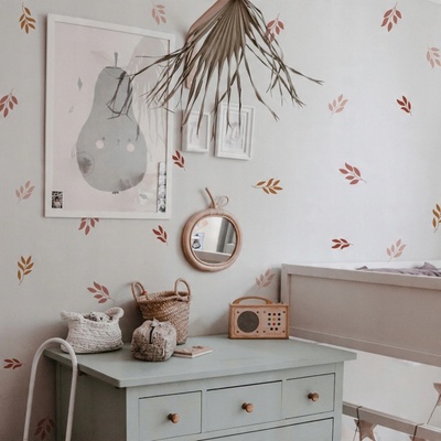 Funlife Nálepky do dětského pokoje duhy a slunce 8 x 9 cm