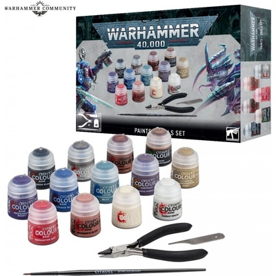 GW Warhammer 40,000: Paints + Tools Set 2023 – Zboží Živě