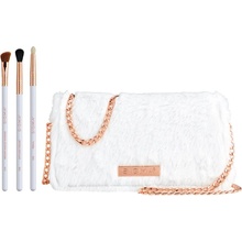 Sigma Beauty Brush Set E70 Medium Angled Shading štetec na očné tiene 1 ks + E38 Diffused Crease skosený štetec na očnú linku 1 ks + E30 Pencil štetec na očné linky 1 ks + kabelka 1 ks