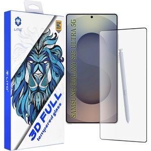 LITO Протектор Lito - 3D Full Cover - Samsung Galaxy S25 Ultra - черен