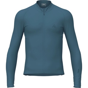 7mesh Мъжка фланелка с дълъг ръкав за колоездене 7mesh Atlas Jersey L/S Cycling jersey - Lake Blue (056-4317-0213)