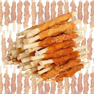 HILTON Chicken wrap white rawhide stick pochoutka pro psy 500 g