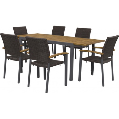 LIVARNO home Valencia, 7dílná, hnědá