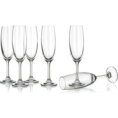 BANQUET sklenice na šampus flétna 210ml LEONA 6ks