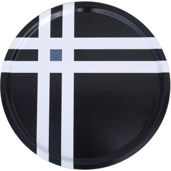 Born in Sweden Поднос за сервиране Cross Thick 31 см черен (7340306-1)