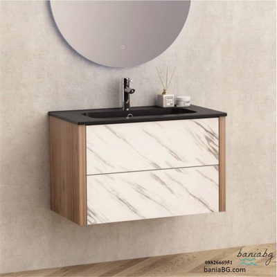 Inter Ceramic Долен конзолен pvc шкаф за баня icp 8050mb