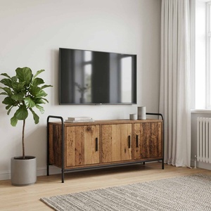 vidaXL ТВ шкаф 79, 5 x 33 x 50 см Старо дърво Инженерна дървесина (8013738)