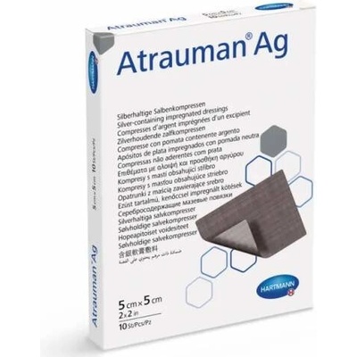 ATRAUMAN AG kompres impregnovaný s obsahem stříbra 5 x 5 cm 3 ks