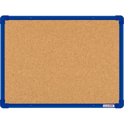 BoardOK tabule korek 60 x 45 cm modrý rám