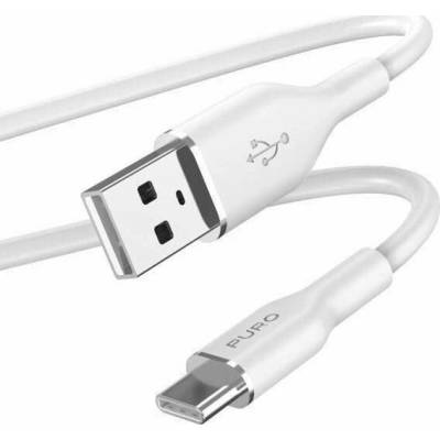 Puro PUUSBCICONWHI Soft USB-C/USB-A 60 W, 1,5m, bílý