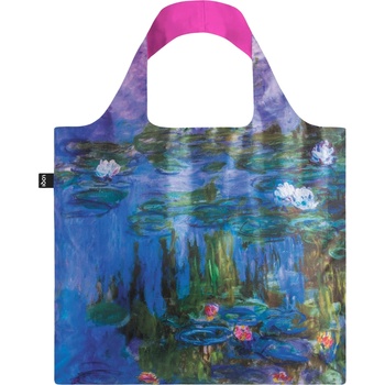 LOQI Чанта тип торба LOQI Museum Claude Monet Водни лилии от рециклиран материал неоново розова (MO.WL.P)