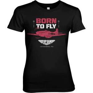 HYBRIS дамска тениска Top Gun - Born To Fly - Black - HYBRIS - PM-5-TGM008-H93-14-BK