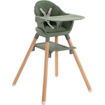 KikkaBoo Стол за хранене 6в1 Woody Army Green 2024 (31004010175) - salemax