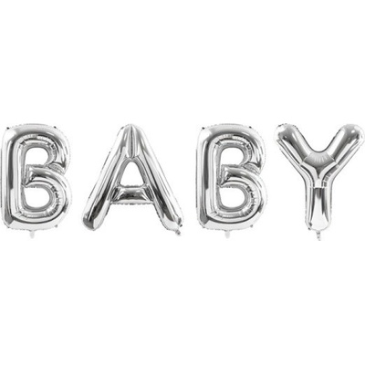 PartyDeco BALONKOVÝ NÁPIS fóliový BABY 262x86cm