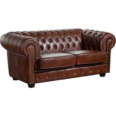 AV interiery Kožená dvojsedačka Chesterfield Windsor kůže K-442