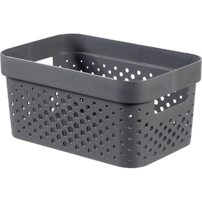 CURVER INFINITY 4,5L 26 x 18 x 12 cm, recyklovaný plast, tmavo sivý 04747-G43