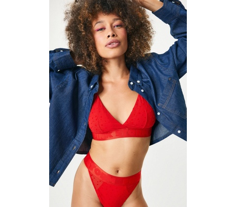 PINK STORM Lovecode Bralette červená