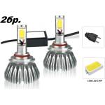  2бр. Комплект ЛЕД LED 24W 3000lm диодни Крушки H7 12V 24V