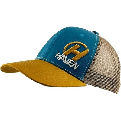HAVEN Cyklistická TRUCKER modrá/hnedá