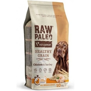 VetExpert Raw Paleo Healthy Grain Adult Chicken - пълноценна и балансирана суха храна за пораснали кучета от всички породи с пилешко месо и ечемик, 10 кг, Vet Expert - Полша