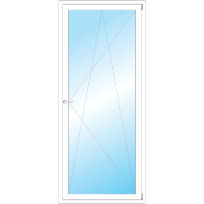 Okna Hned Plastové okno 850 x 2000 mm bílé otevíravé a sklopné pravé