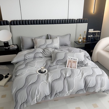 EmonaMall Двулицево спално бельо EmonaMall, 6 части - Модел S19033 (S19033-66666d)