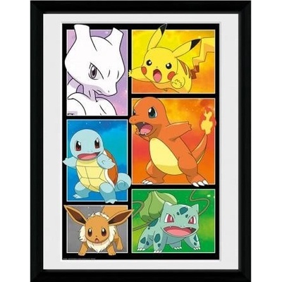 Zarámovaný plakát Comic Panel (Pokémon)