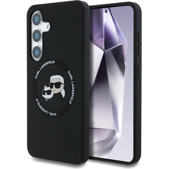 KARL LAGERFELD Течен силиконов K&CH Heads MagSafe заден калъф за Samsung Galaxy S25 Black Karl Lagerfeld | Lilav | ЖЕНИ | UNI
