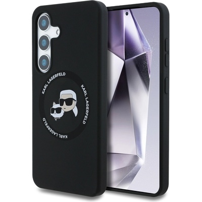 KARL LAGERFELD Течен силиконов K&CH Heads MagSafe заден калъф за Samsung Galaxy S25 Black Karl Lagerfeld | Lilav | ЖЕНИ | UNI