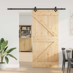 vidaXL Преплъзваща се врата NARVIK 100 x 210 см (213, 5 см) (3445238)