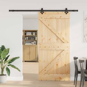 vidaXL Преплъзваща се врата NARVIK 100 x 210 см (213, 5 см) (3445238)